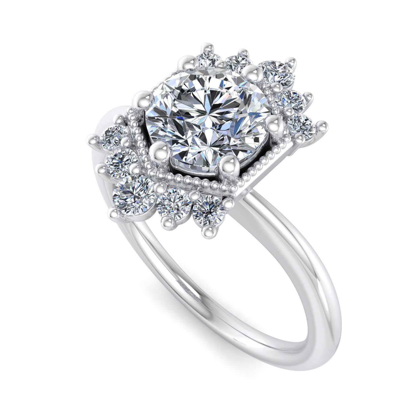 Mackenzie Halo Engagement Ring